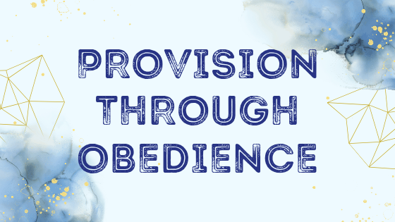 Provision through Obedience